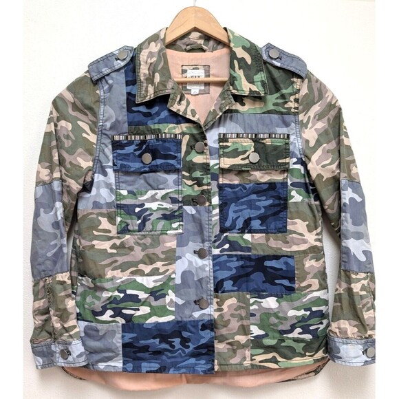 Gap Womens Camouflage Utility Army Military Jacket Sz M - Picture 2 of 7